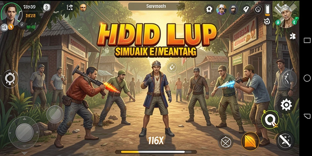 Gameplay 116X yang menarik dengan berbagai pilihan simulasi.