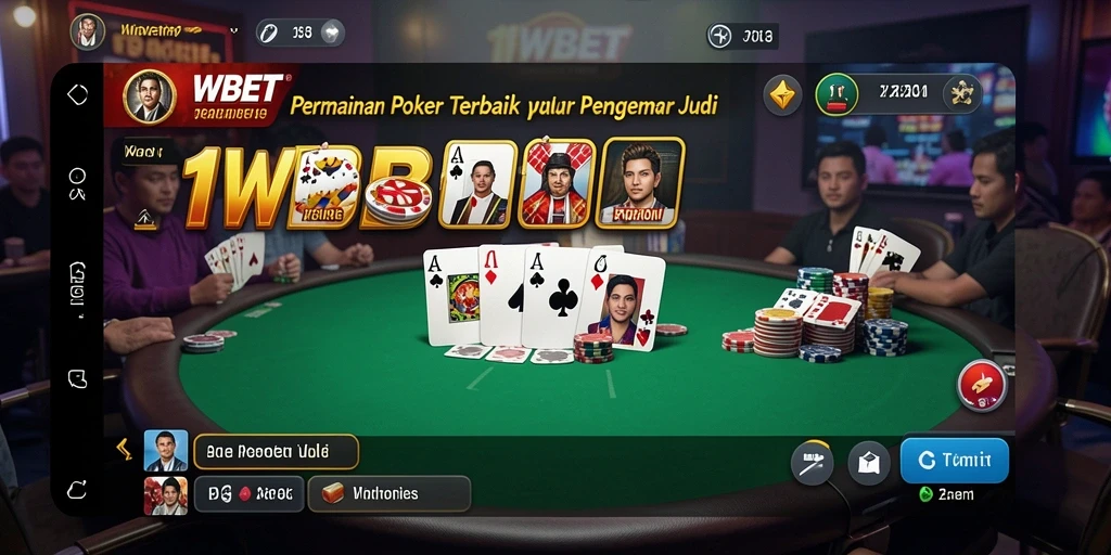 Screenshot utama 11WBET menampilkan aksi seru permainan Poker.