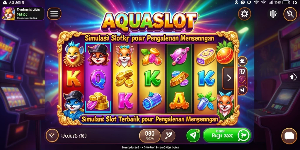 Tampilan screenshot gameplay AQUASLOT yang seru dan mengasyikkan.