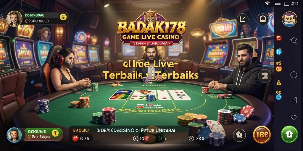 Gameplay menarik dari BADAK178 dengan dealer Live Casino profesional.