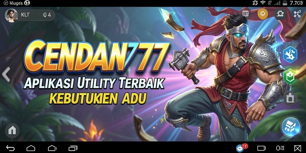 Tampilan antarmuka CENDANA777 yang sederhana dan informatif.