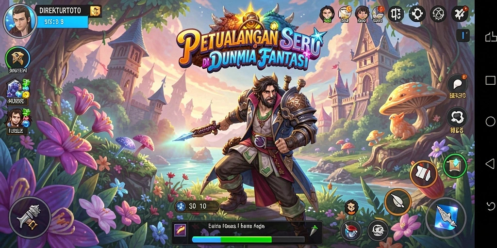 Tangkapan layar menampilkan aksi seru dalam petualangan DIREKTURTOTO.