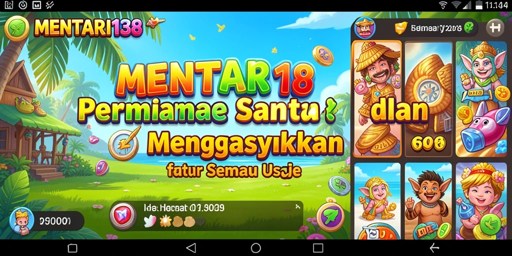 Screenshot utama MENTARI138 menampilkan gameplay yang menyenangkan dan mudah diakses.
