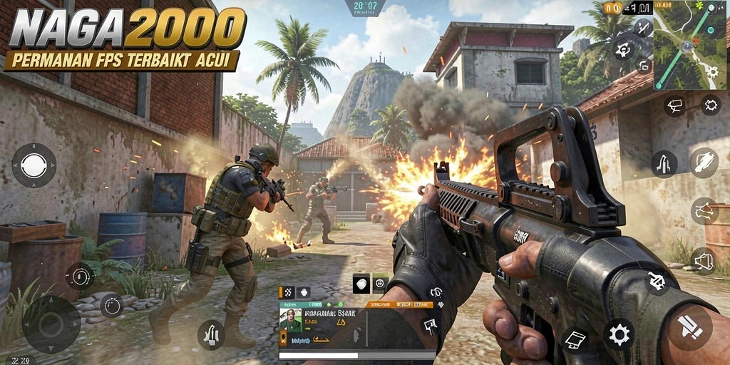 Gameplay menegangkan NAGA2000 dalam aksi penuh adrenalin.