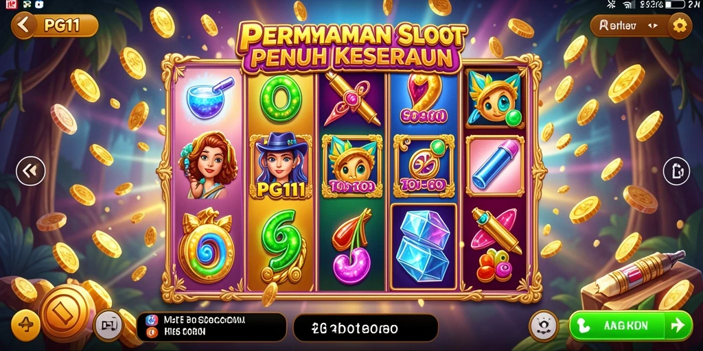 Tangkapan layar gameplay PG11 menampilkan keseruan permainan Slot.