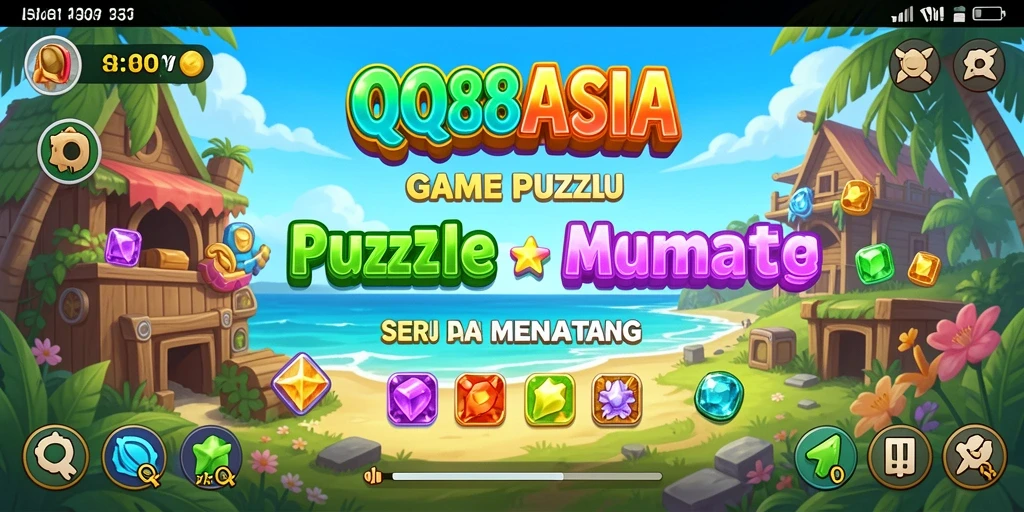 Tampilan gameplay QQ88ASIA dengan berbagai teka-teki menarik.
