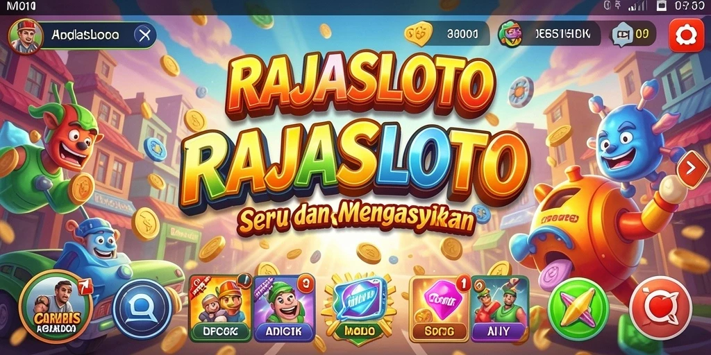 Tampilan gameplay seru dan interaktif dari RAJASLOTO.