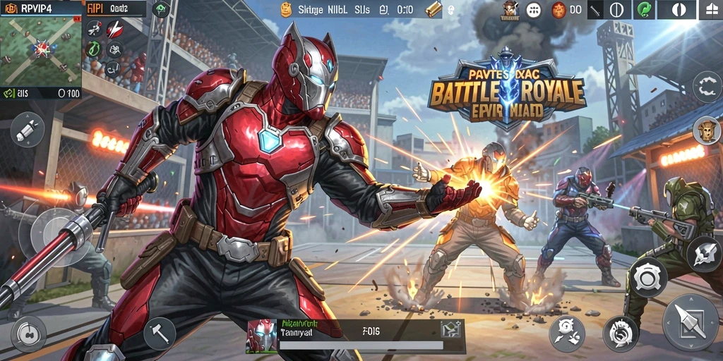 Gameplay seru di RPVIP4 dengan pertempuran intens.