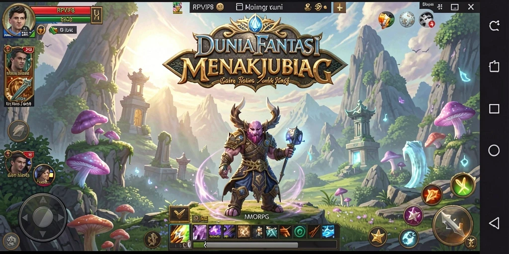 Tampilan gameplay seru dari RPVIP8 yang memperlihatkan pertarungan karakter.