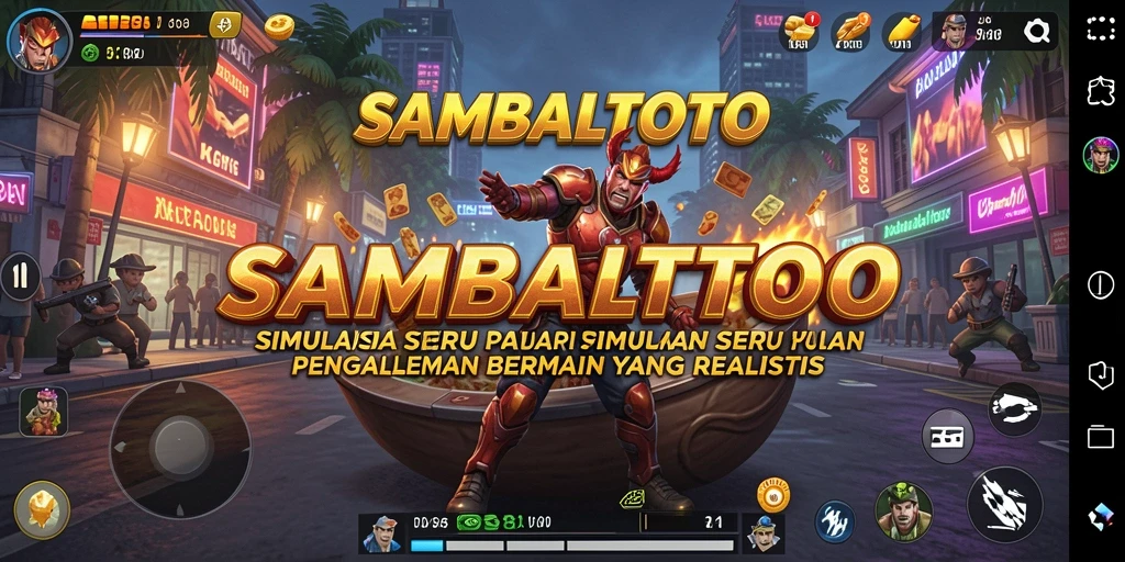 Tampilan gameplay utama SAMBALTOTO yang menarik dan interaktif.