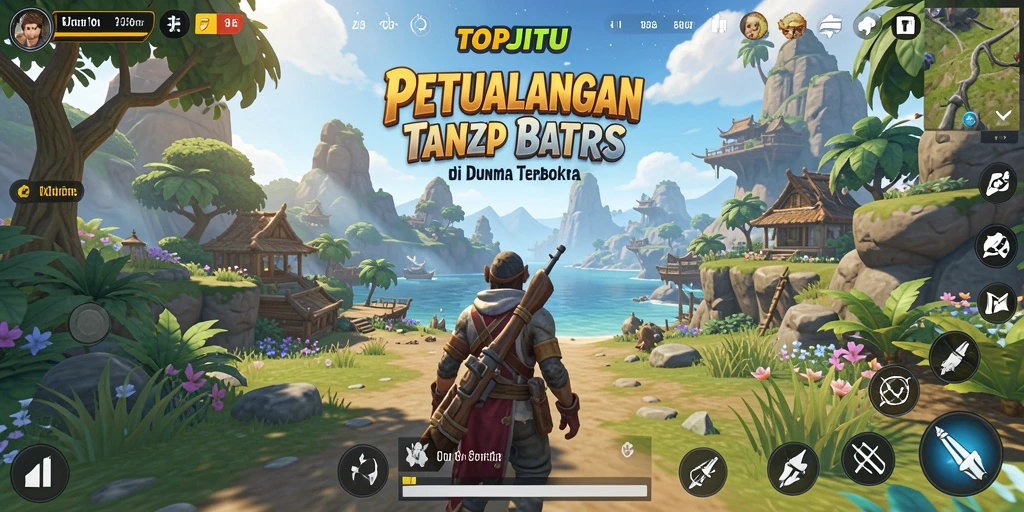 Tampilan gameplay menarik dari dunia terbuka TOPJITU.