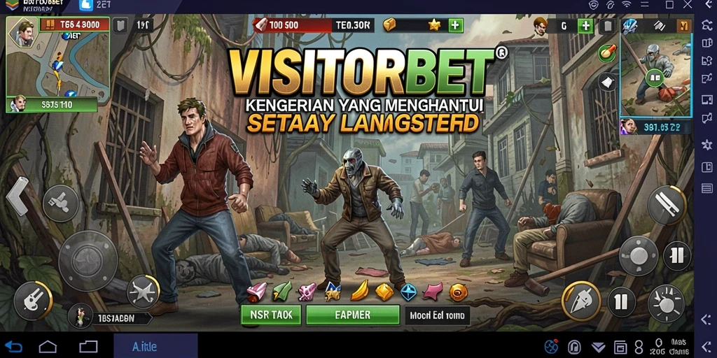 Tampilan gameplay <strong>VISITORBET</strong> yang menakutkan dan penuh ketegangan.