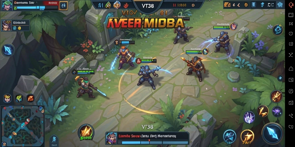 Tampilan gameplay VT38 yang seru dan kompetitif.