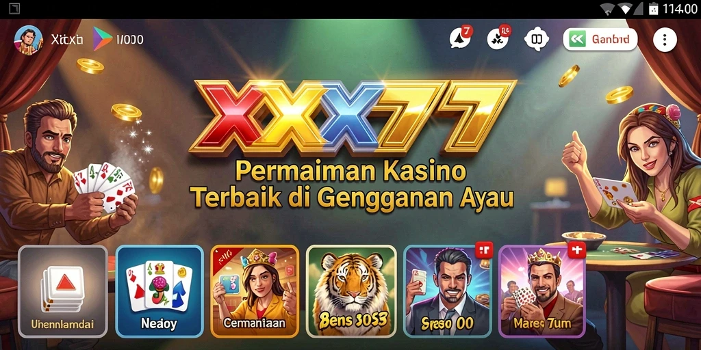 Tangkapan layar gameplay XXX777 menampilkan keseruan permainan Kasino yang mendebarkan.