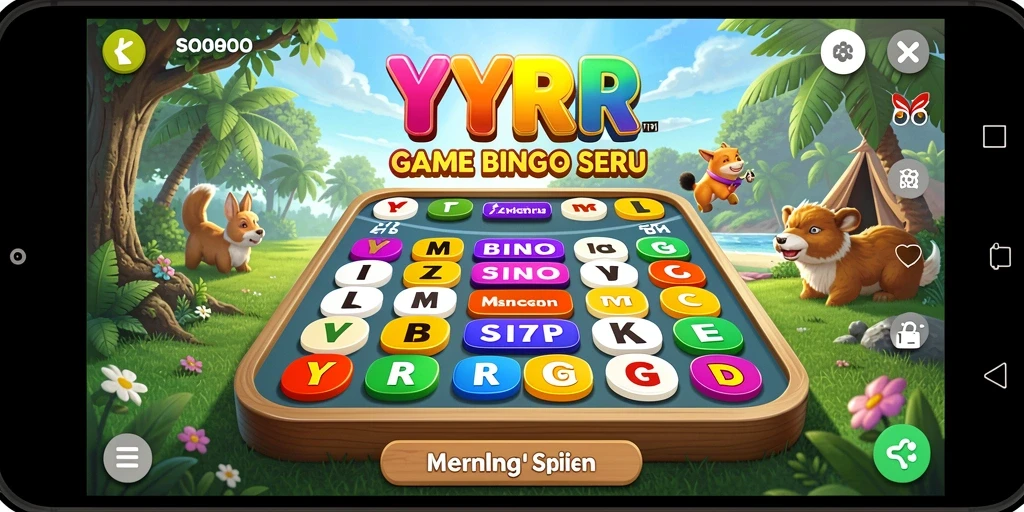 Gameplay seru YYRR dengan tampilan Bingo menarik.